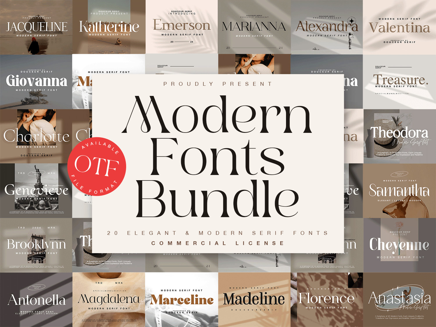 Moderne lettertypebundel, logolettertypen, bruiloftlettertypen, handgeschreven lettertypen, Cricut-lettertypen, reproductielettertypen, canvaslettertypen, uitnodigingslettertypen, nieuw OTF-lettertype