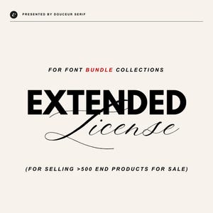 EXTENDED Font License for ONE Font Bundle - For Canva, Corjl and Templett, Zazzle, Logo Templates, Website Templates, Editable Templates