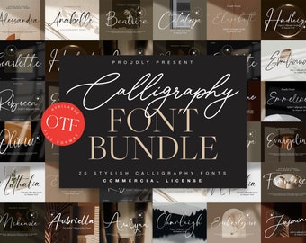 Modern Font Bundle, Logo Fonts, Wedding Fonts, Handwritten Fonts ...