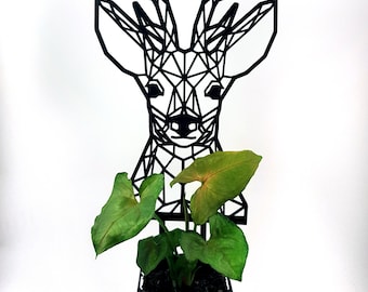 Geometric Deer STL File – 3D Print Model - Polygon Woodland Animal Sculpture (Digital Download)