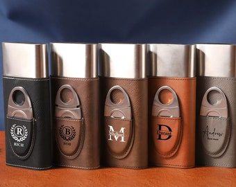 Personalized Cigar Holder Case, Travel Cigar Case, Gift for Husband, Cigar Holder, Anniversary Gift, Personalized Gifts, Father's Day Gift