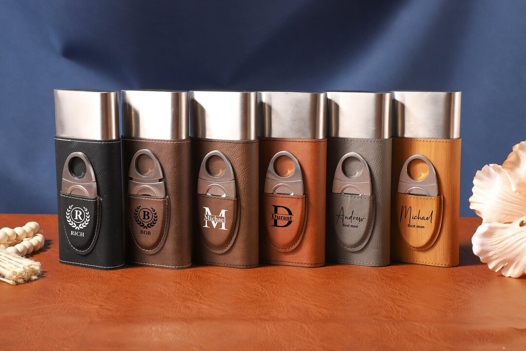 Personalized Cigar Holder Case, Travel Cigar Case, Gift for Husband, Cigar Holder, Anniversary ...