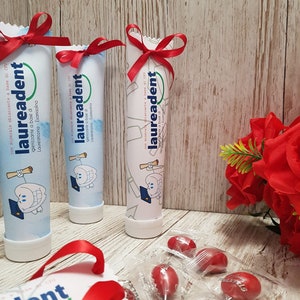 Bomboniera tipo dentifricio o crema tubetto portaconfetti (CONFETTI NON INCLUSI)