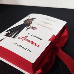 COFANETTO porta confetti  in cartoncino bomboniera laurea portaconfetti laurea scatolina  bomboniere laurea bomboniera comunione cresima