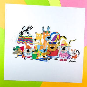 Australian animal prints, Kids Prints for framing, Childrens Wall Art, Original Kids Prints,OZ Animal downloads,Aussie Animals prints,Prints