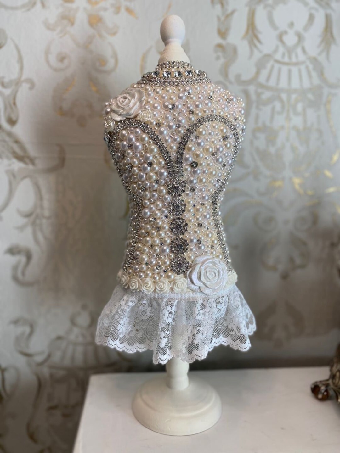 Jewelry Display Mannequin Bejeweled Mannequin With Stand Etsy