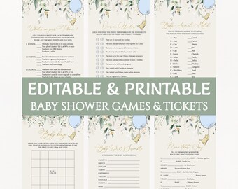 Classic Winnie the Pooh Baby Shower Games Bundle, Vintage Pooh Baby Shower Printable Games, Little Hunny Shower Activity Pack BS23