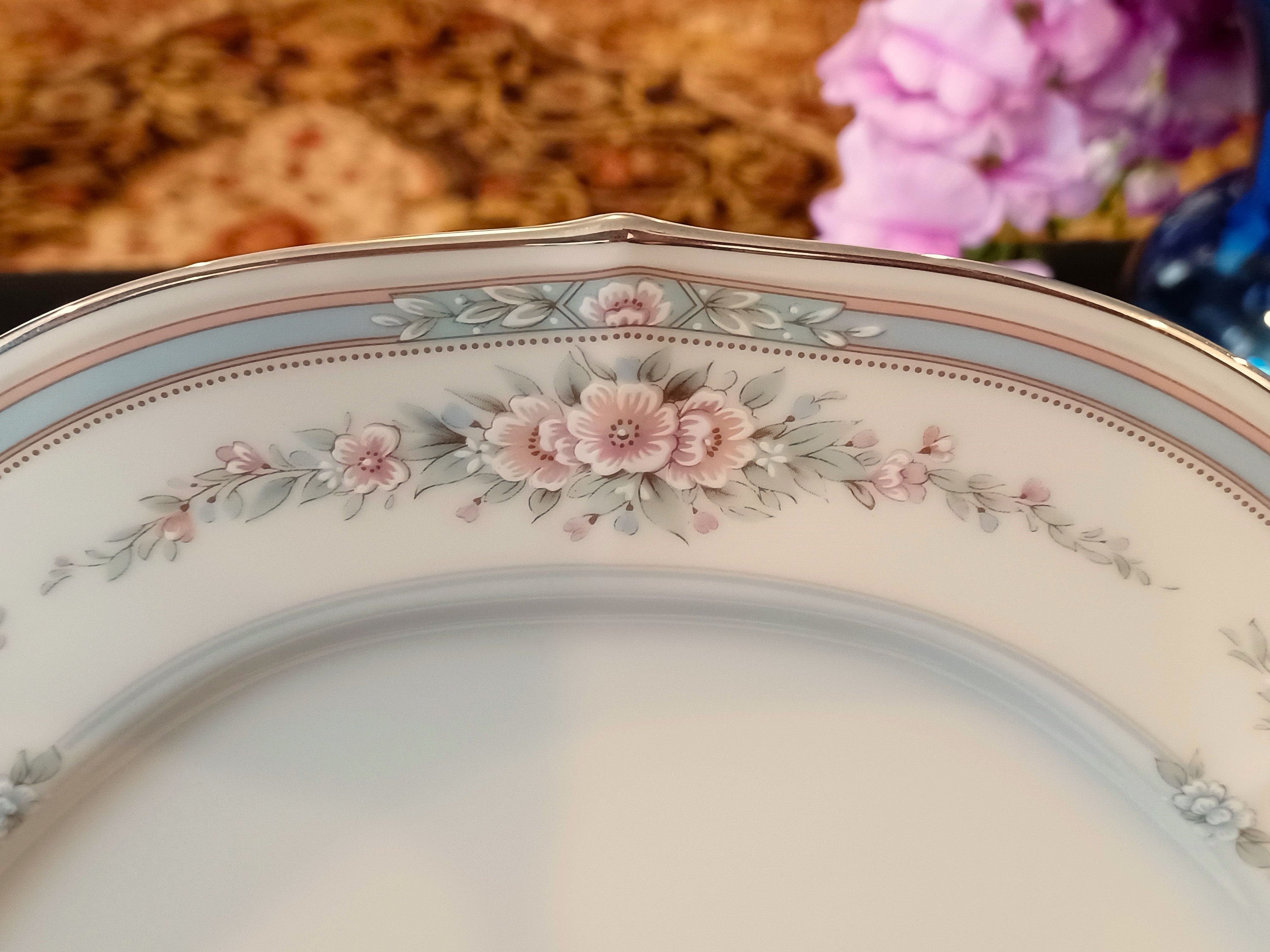 Forty Piece Noritake Rothschild China Set 8 Complete 5 Piece Etsy Canada