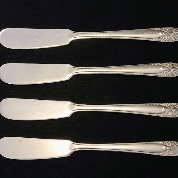 Vintage Crown Silverplate Radiance Butter Spreader Set by International Silver