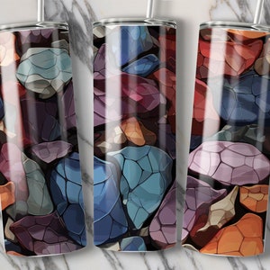 Floral Tumbler Wrap Digital Download, Pink Rose Design, Elegant ...