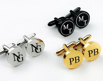 Custom Cufflinks for Him Handwriting Cufflinks Personalized Wedding Cufflinks Engraved Mens Cufflinks Groomsmen Gift Father's Day Gift