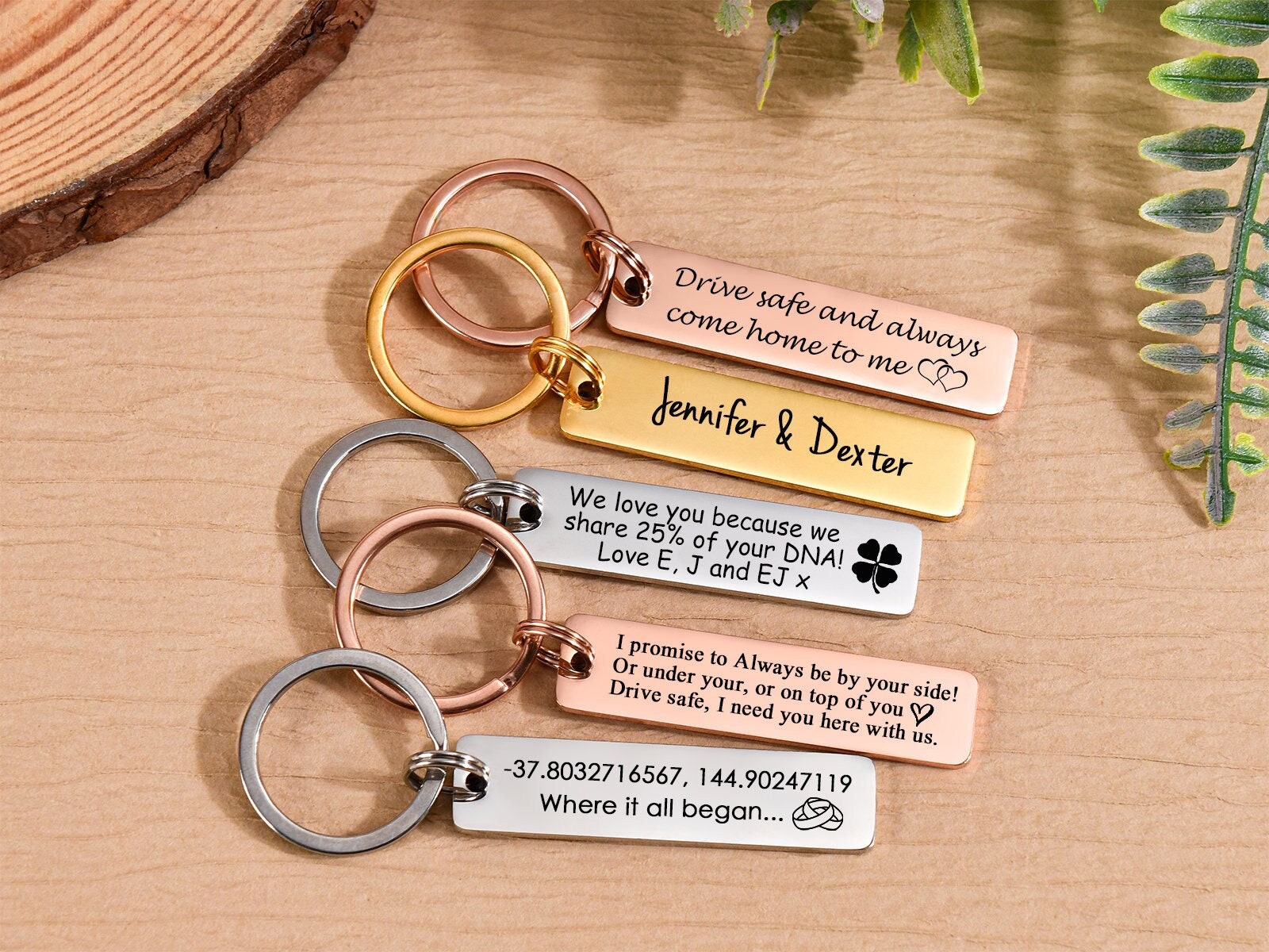 Drive Safe I Need You Here With Me Key Ring Creative Keychain Car Key