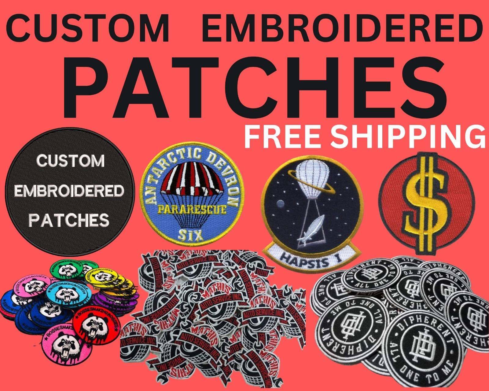 Custom Embroidered Patches / Custom Iron on Patch / Custom Etsy