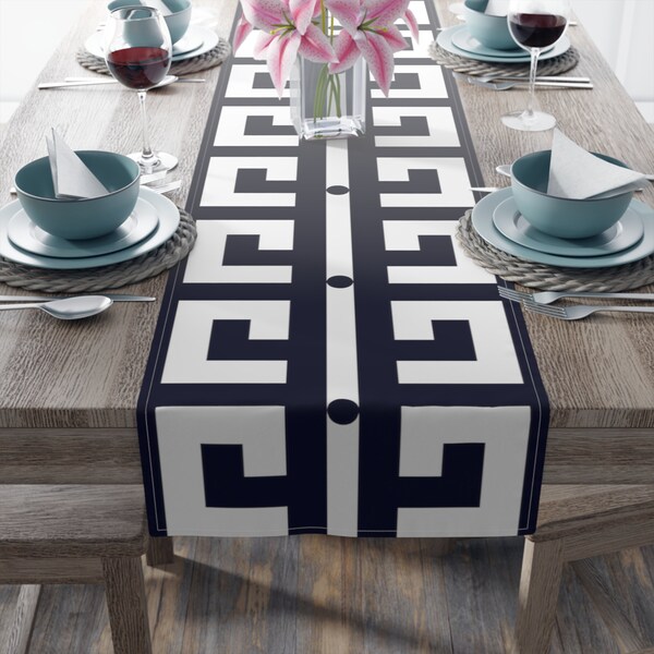 Greek Key Runner Etsy