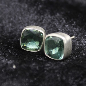 Paraiba Tourmaline Earrings -  925 Sterling Silver - Women&#39;s Jewelry, Silver and Tormaline Accessories gift - gıft for her