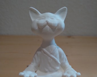 Cat Zen figure made of plastic that brings you the necessary calm