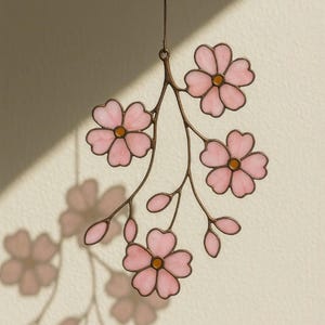 Botanical Stained Glass Suncatchers – Handmade Floral & Fruit Window Decor Inspired by Nature