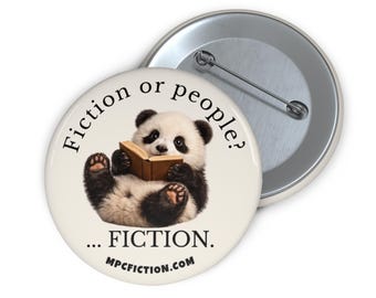 Funny Panda Reading Pin Button | Book Lover Gift | Bibliophile Pin with Reader Humor for Librarians Teachers and Book Club Friends