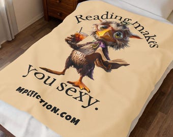 Reading Makes You Sexy Throw Blanket Book Lover Gift Reader Gift Funny Quote