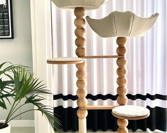 Special order for Penny, Handmade Wooden Cat Tree, Maine Coon, Large Breed Cat, No 61