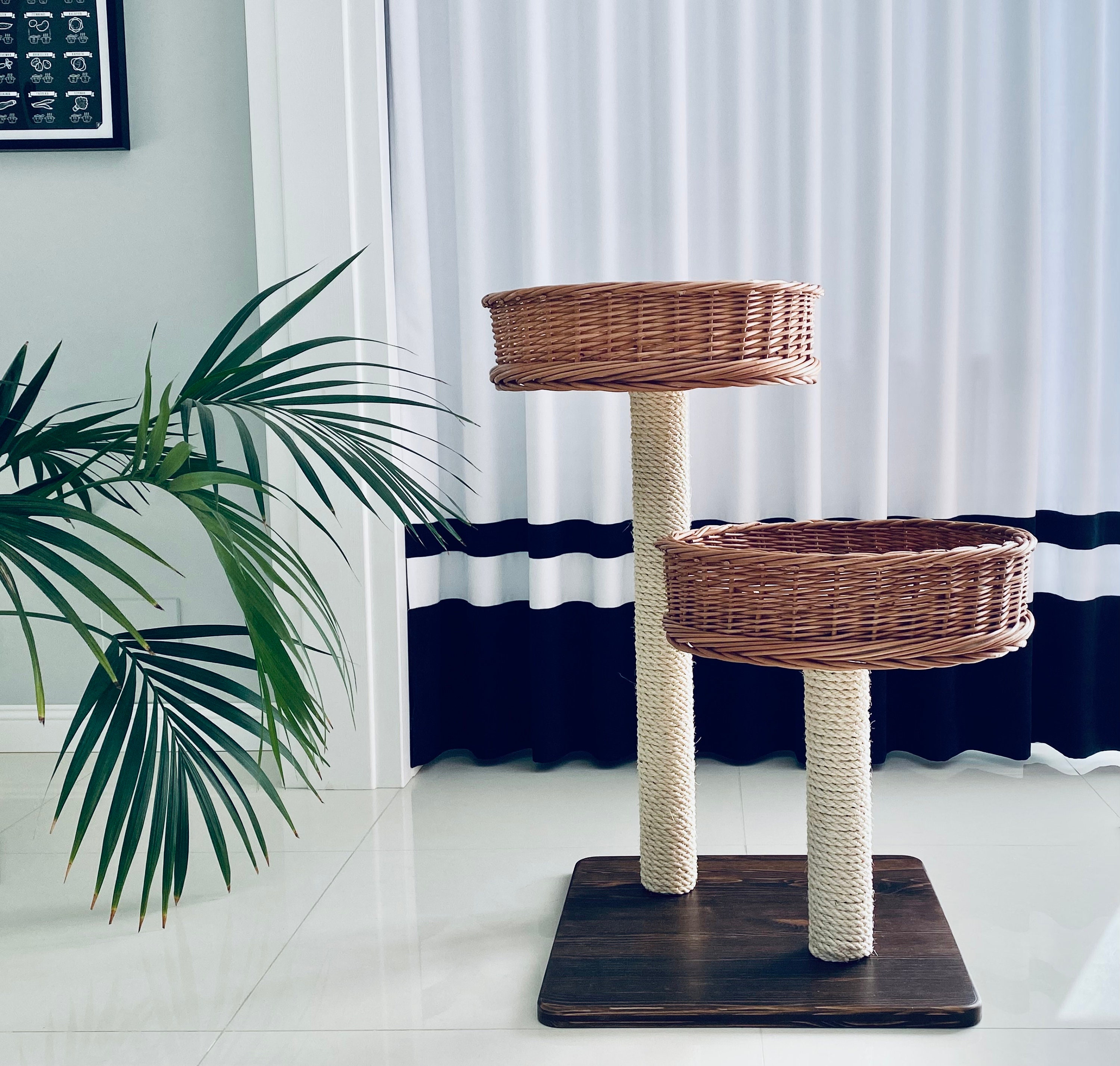 Wicker 2024 cat tree