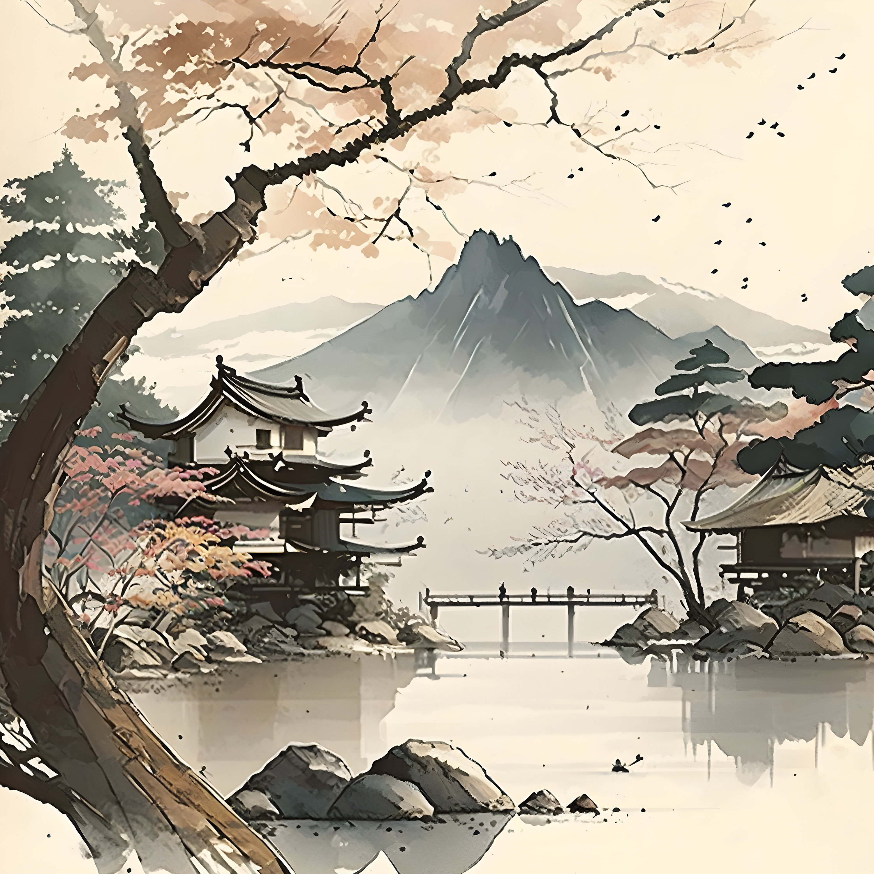 Printable Japanese Wall Art - 5 Sizes - Scenic Landscape - Etsy
