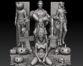 Michael Myers Stl, Halloween 3d Figure, High Quality Stl, 3d Printer Stl Files, 3d Printing Stl, Best Stl, Stl Files, Stl File 3d Printing