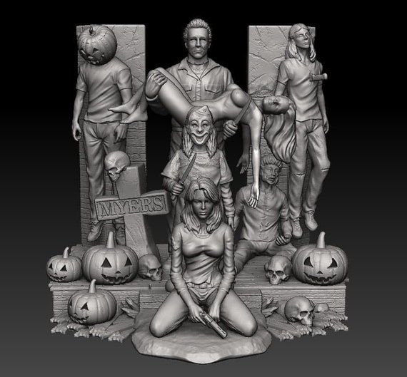 Michael Myers Stl, Halloween 3d Figure, High Quality Stl, 3d Printer Stl Files, 3d Printing Stl, Best Stl, Stl Files, Stl File 3d Printing