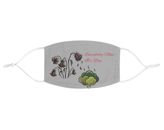 Everybody Nose Is You Face Mask | Floral Cartoon, Funny Scent Illustration