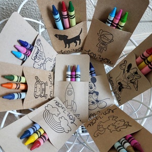 Crayon Packs Birthday Gift, Party Favors, Wedding Children's Activity ...