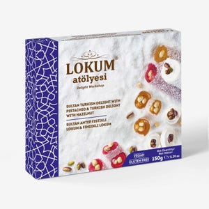Sultan Pistachio Turkish Delight & Hazelnut Turkish Delight 150g