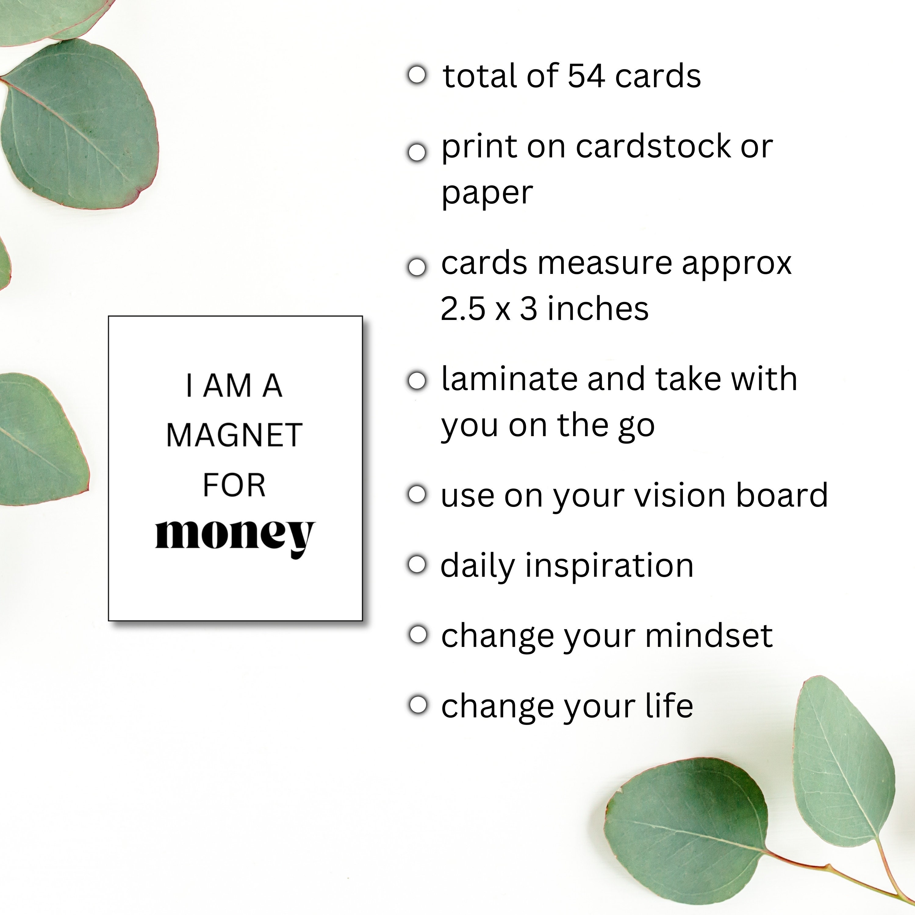 Vision Board, Affirmation Cards Printable, Vision Board Printables ...