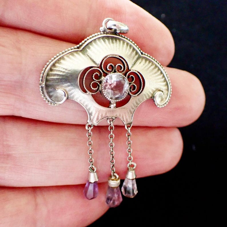 Antique Art Nouveau Pendant | Germany Around 1910 | 800 Silver ...