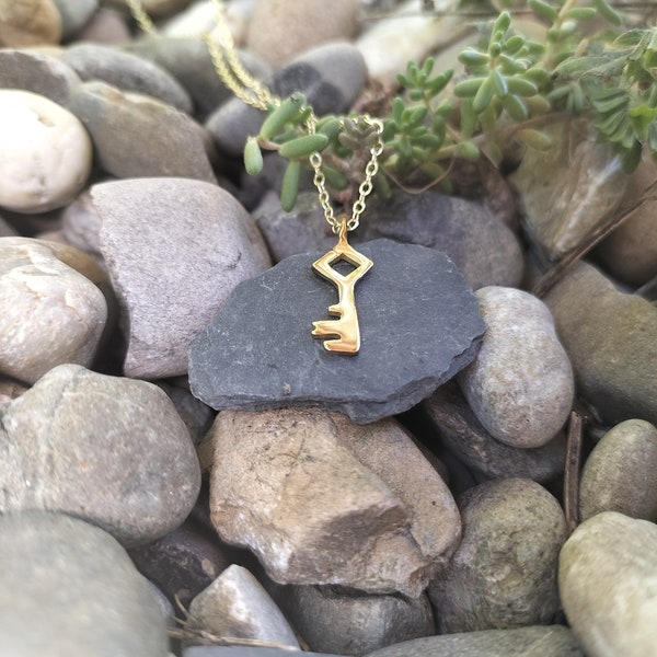 Petit pendentif clef Sea of Thieves inspiration collectionneur d'or