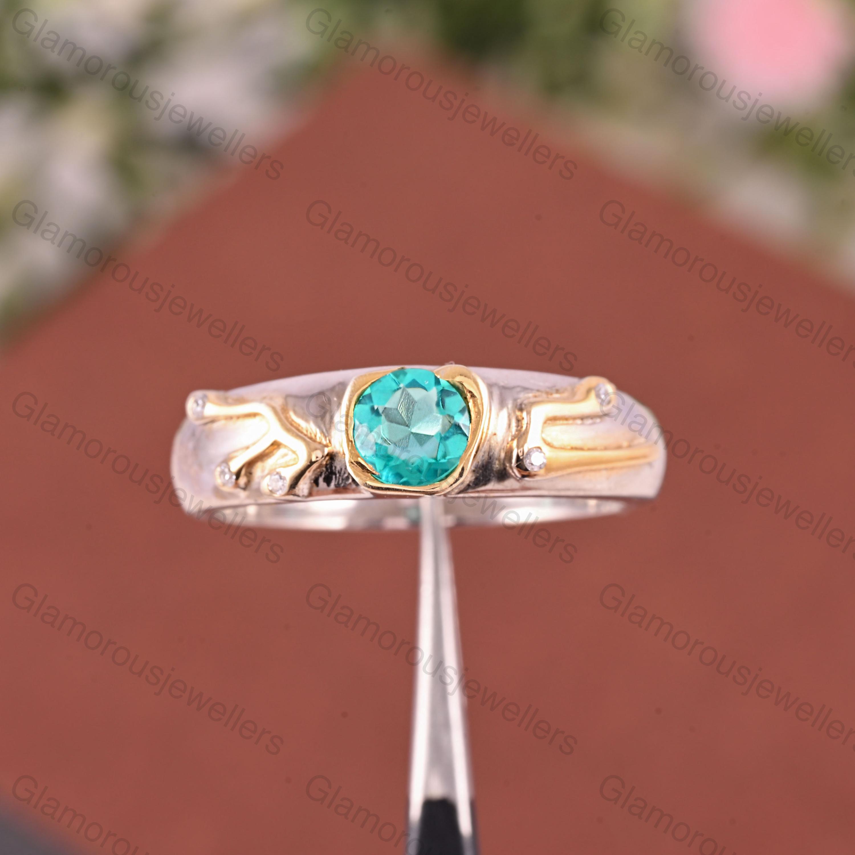 Kokiri Emerald Ring: 925 Sterling Silver Zelda Engagement Ring - Etsy