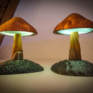 Mushroom lamp - decorative lamp printed in 3D.