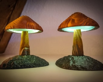 Mushroom lamp - decorative lamp printed in 3D.