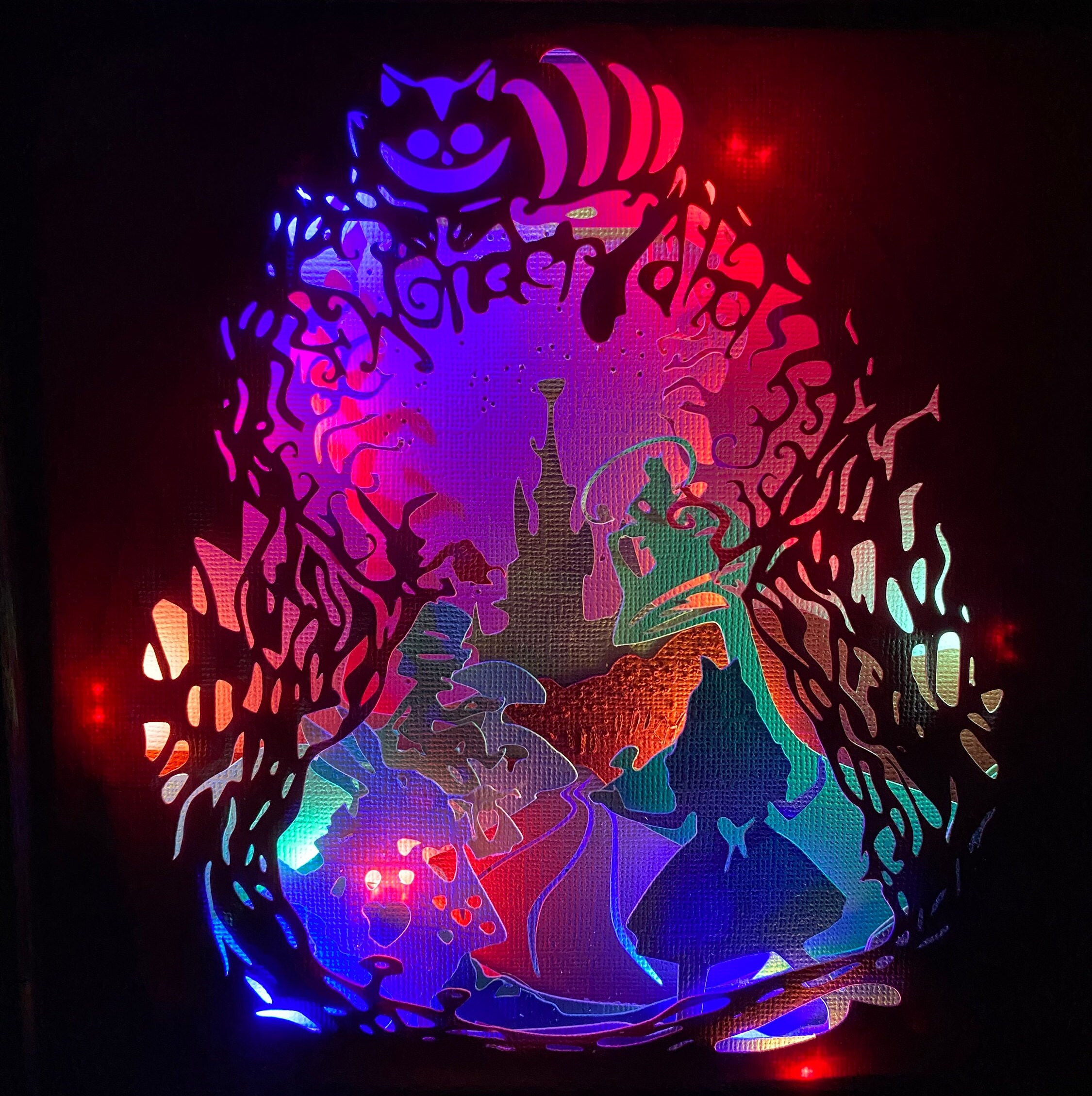 Alice in Wonderland Lightbox - Etsy Alice in Wonderland Lightbox - Etsy