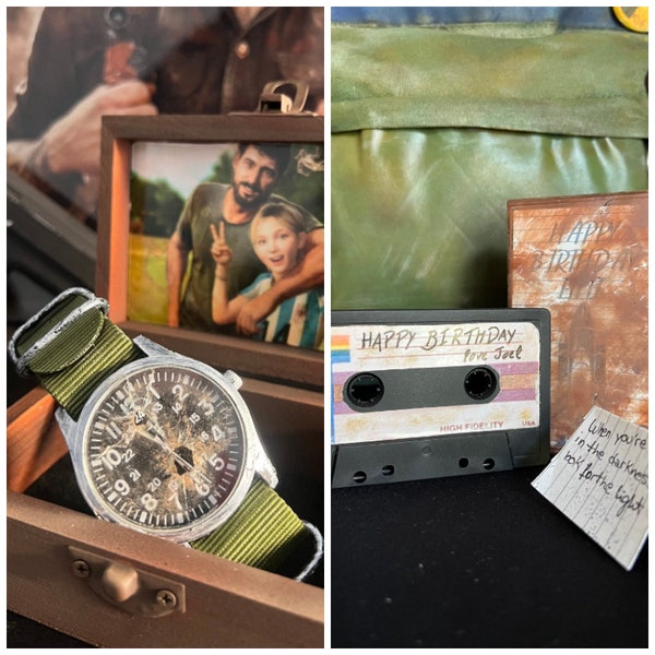 Ellie Watch and Cassette: The last of us Pack. Watch and replica. Gift for The Last of us fans. The Last of Us Collection.