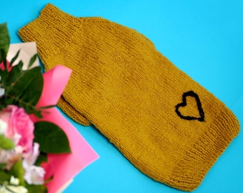 Knitted Sweater for Small Dogs, Warm Clothes for Shih Tzu (Sizes M, L)