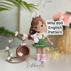 Amigurumi Mila Doll Englisches Muster PDF