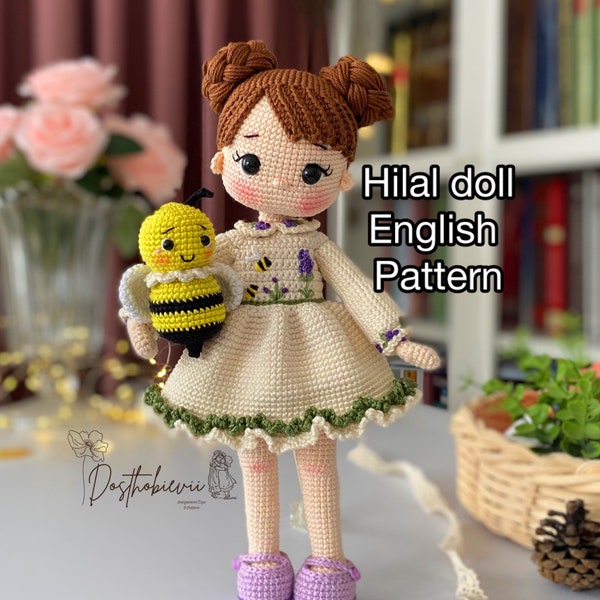 Poupée amigurumi hilal modèle anglais