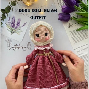 Duru doll hijap outfit pattern