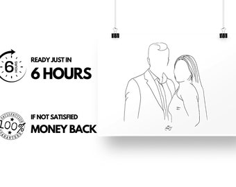 Dibujo de pareja - Etsy España Dibujo de pareja - Etsy España