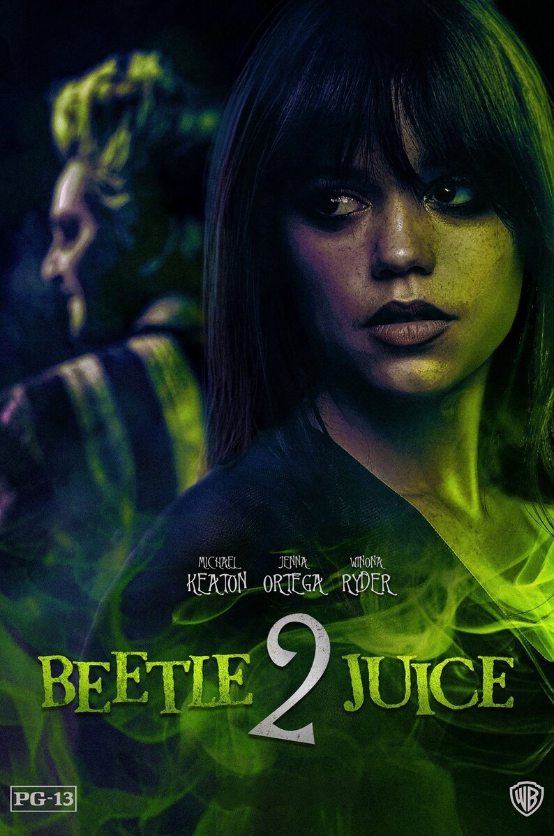 Beetlejuice Beetlejuice 2024 Movie Sequel Beetlejuice 2 Posters and