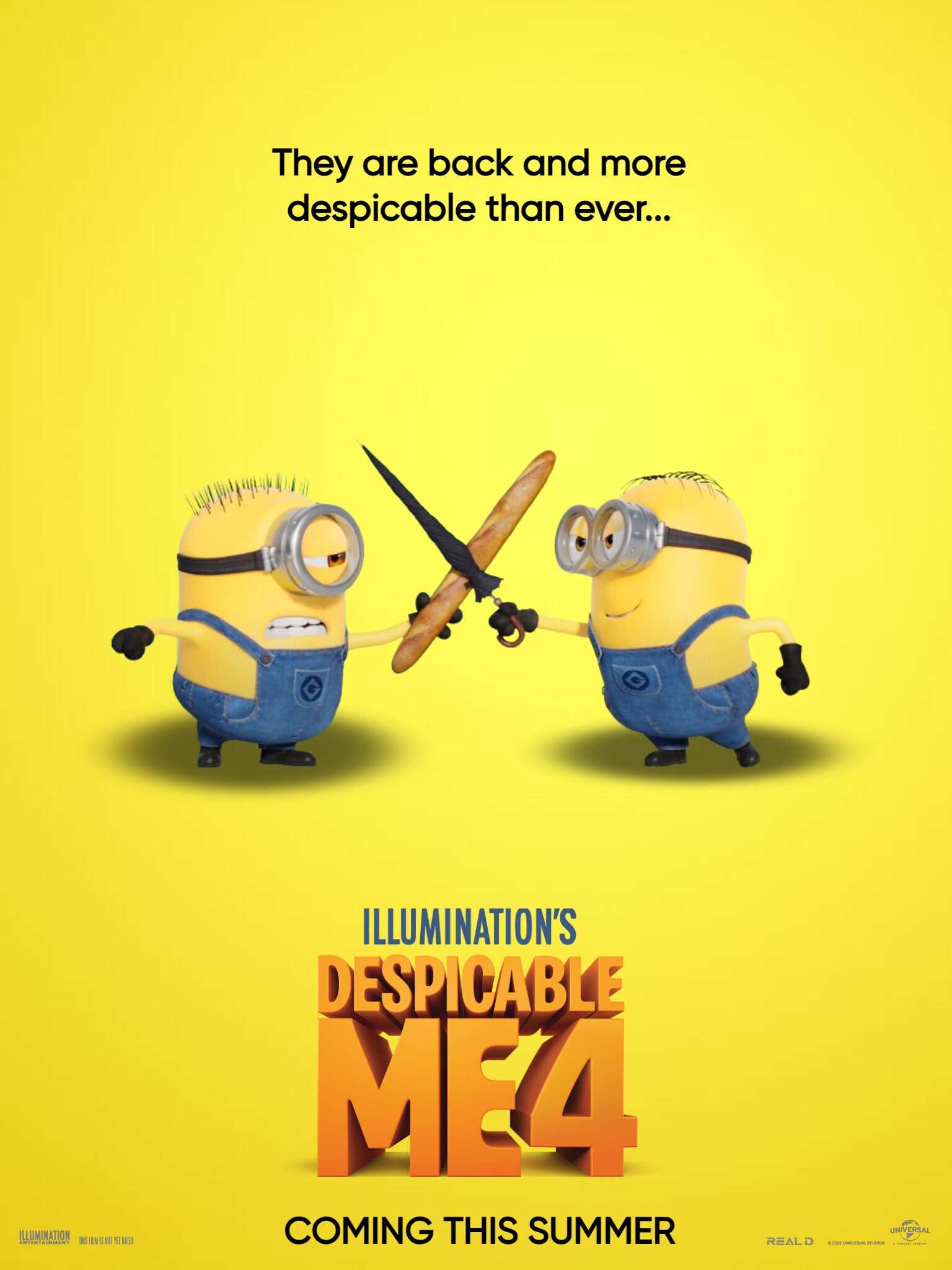 Despicable Me 4 2024 Movie Poster Prints and Digital Download File