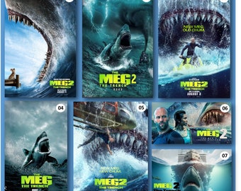 The Meg2 the Trench, 2023 Boxoffice Hit Movie Jason Statham Movie, Poster  and High Quality Digital Download, Blockbuster Movie Posters 