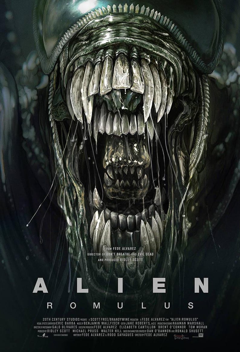 Alien Romulus 2025 movie Posters and Digital Prints alien Romulus Part