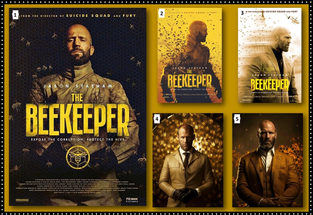 Jason Statham Movie the Beekeeper 2024 Movie Poster and Quality Digital