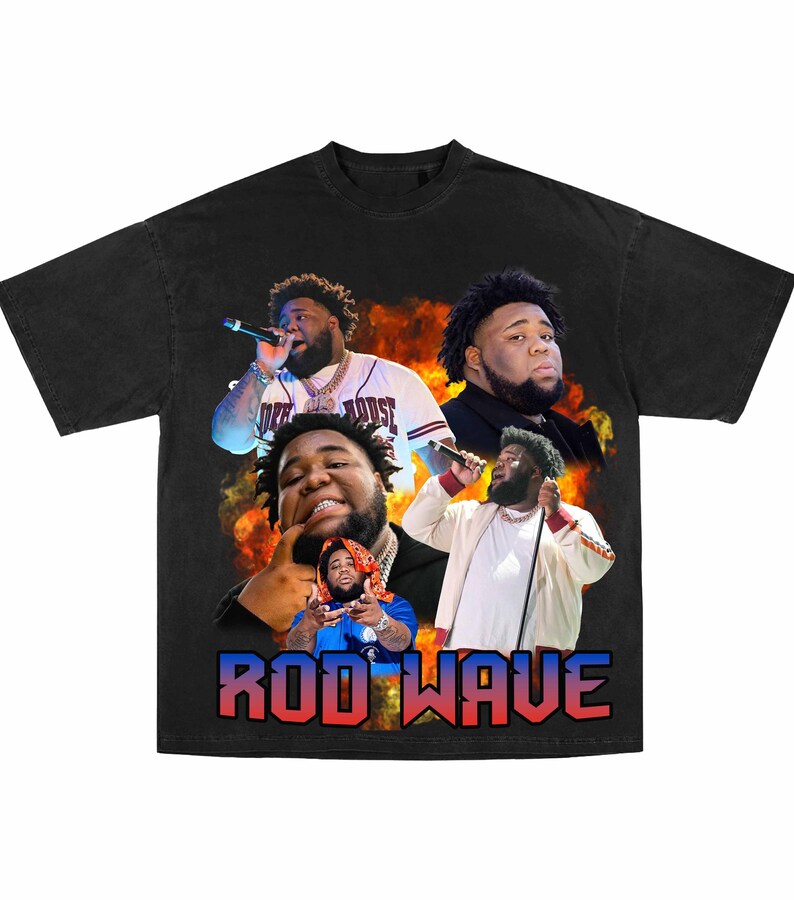 Rod Wave Png, Shirt Png, Instant Download and Ready to Print. T-shirt ...